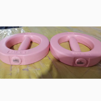 Bai ping double lady's ring dumbbell home slim arm fat burning 2kg fitness student disc pot ling yoga weight-bearing men's exercise orange 1kg*2 (two pieces total 2kg) ring dumbbell