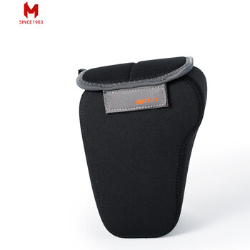 Martin martin mirrorless camera bag thickened one-machine one-lens slr protective case suitable for sony, fuji, canon, nikon, panasonic and leica, universal anti-collision and shock-absorbing portable storage bag, black (large size) (suitable within 195mm)