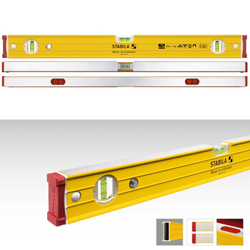 Ni zhier's customized stabila super-hard aluminum ruler body with reinforced ribs, three blisters, horizontal ruler and back ruler 122cm___15856 (magnetic - 3 blisters)
