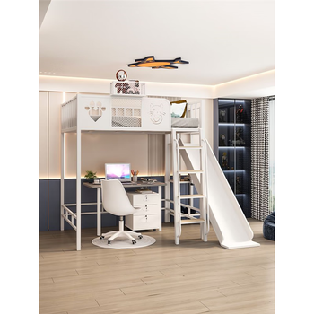 Xuweng loft loft bed, empty space under the bed, children's high and low bed and upper bed with slide combination, single upper small apartment, single slide, single shot, this option, others