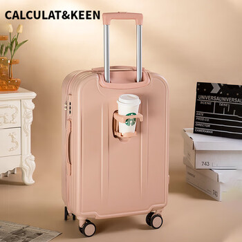 Calculat&keen password box women's new 2025 suitcase 24-inch zipper silent wheel 18-inch boarding trolley case 26-line suitcase