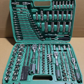 Germany imported 150-piece auto repair tool set, socket wrench combination tool repair tool, car repair tool, 216-piece set, 72-tooth auto repair grade, replace broken ones with new ones
