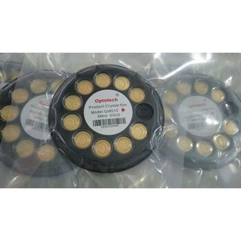 Crystal oscillator 6mhz quartz wafer gold oscillator crystal wafer 6m optotech crystal oscillator optotech financial control chip crystal oscillator