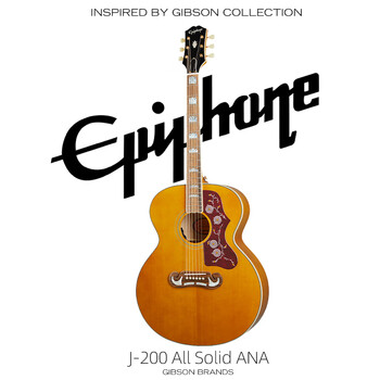 Epiphone folk acoustic guitar master complete single masterbilt j-200 ana retro wood color electric box yi pu feng