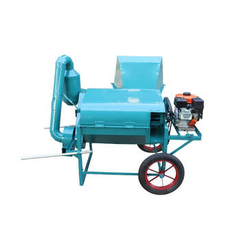 Fengxi double drum type 80 multi-functional threshing vegetable, wheat, rice, sesame, soybean, sorghum straw crushing, threshing machine single machine to send wheels without power