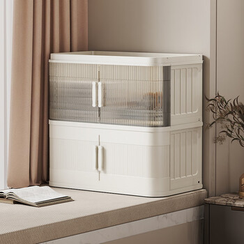 Vanges bay window sill storage cabinet balcony integrated wall storage shelf floor storage cabinet bookshelf simple bookcase free of installation 50cm width丨mixed colors 4 layers pure raw materials/no formaldehyde/no odor