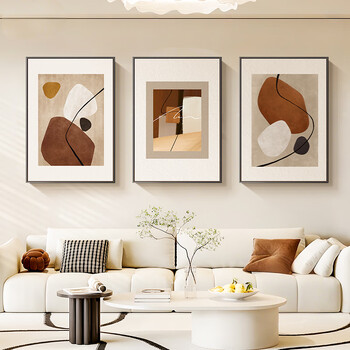 Long time no see, here comes the living room decoration painting, modern simple light luxury, high-end sofa background wall hanging painting, abstract mural