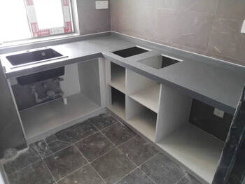 Guangzhou quartz stone countertops, granite cabinets, light luxury cabinets, customized kitchen household integrated direct sales, white base cabinets, granite cabinets