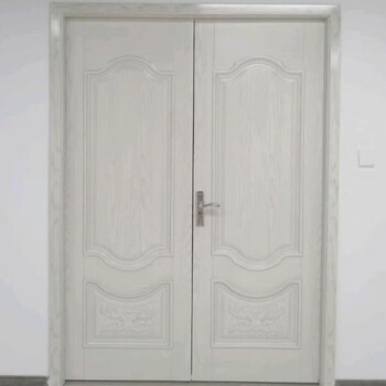 Bi-fold door double door door indoor set door manufacturer customized bedroom door solid wood composite paint-free door living room door solid wood composite model bi-fold door complete set ()