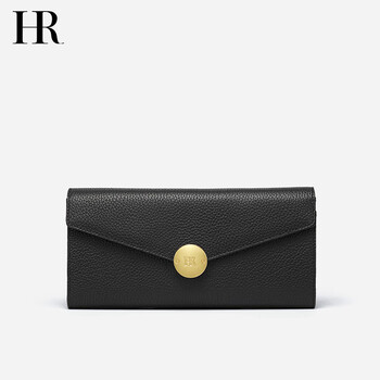 Helena helena 2025 new wallet fashion first layer cowhide long wallet coin purse fashionable id clutch black