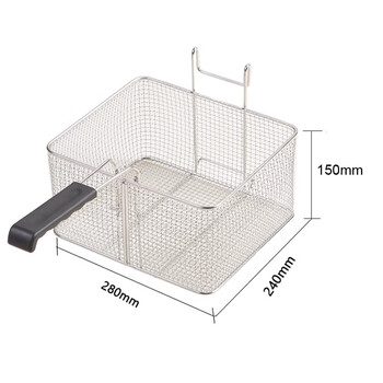 Vepa automatic lifting electric fryer basket 304 stainless steel mesh screen custom model suitable for 8l coarse mesh basket fine mesh basket 12l coarse mesh basket