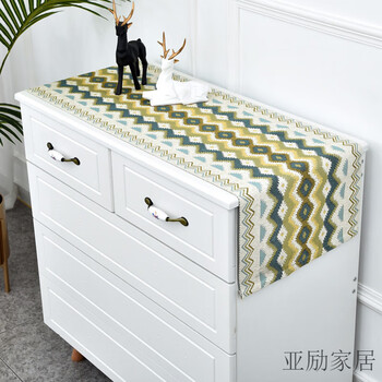 He jiagong's new chest of drawers cover cloth tv cabinet tablecloth long dining table table flag coffee table sideboard shoe cabinet cloth cover 1 35*120cm