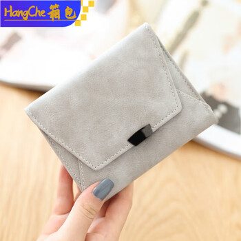 Ye yu 2025 new simple small wallet women's short folding mini cute student fresh korean personality korean version trend main image