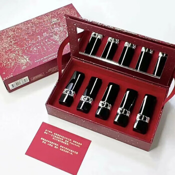 Doior lipstick sample gift box set mini five-piece set 999#760 medium sample 840 birthday gift box new year lipstick sample five-piece set with gift bag