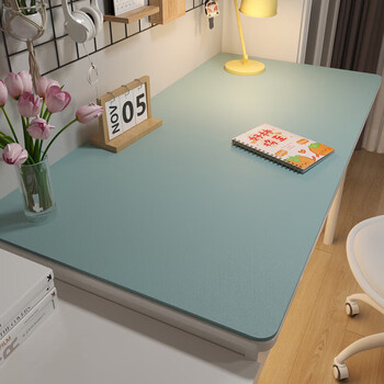 Ultra-luxury primary school student desk pad, children's study table, special writing desk, desk tablecloth, office protective pad, computer desk, yuanshan blue (upgraded thickened dutch velvet bottom) 60*80cm