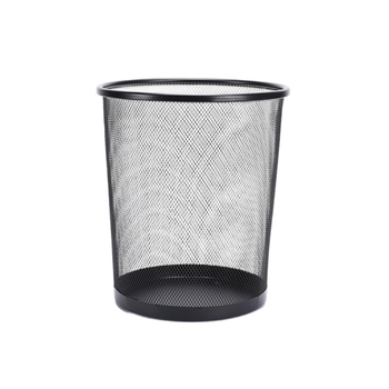 Ystn-ljt006 iron metal mesh trash can (price unit) black