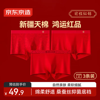Made in tokyo, with a bright future, men's red underwear, men's zodiac year, pure cotton, new year's gift, year of the horse boxer briefs, qiji red