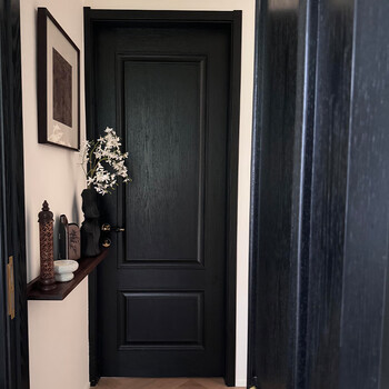 Sailotou bedroom door painted door indoor wooden door room door european french style medieval black retro wood grain open paint home mixed oil painted all wooden door