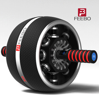 Mi xiaomijiao professional abdominal wheel automatic rebound abdominal muscle wheel counting abdominal control home gym roll charging count/2.3 meter shock absorbing rebound/commercial professional upgrade model f623