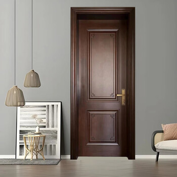 Solid wood door bedroom door rubber wood painted door room door all solid wood door environmental protection set concierge door bathroom door rubber wood solid wood painted door 1