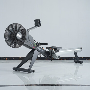 Wind resistance magnetic resistance double resistance rowing machine household foldable rowing machine commercial gym aerobic exercise equipment wind resistance magnetic control rowing machine 2513*515*1100mm