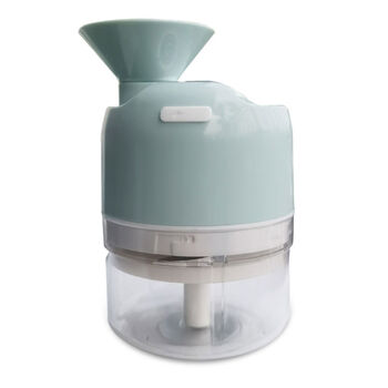 Multifunctional garlic slicer electric garlic slicer automatic green onion slicer multifunctional vegetable slicer garlic slicer sky blue