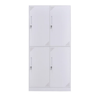 Zhenyuan zy-gygc-15 disassembly locker narrow side storage cabinet pure white four doors 900*500*1850mm steel platform