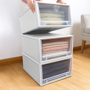 Best helper storage box drawer storage cabinet organizer wardrobe clothes storage box 46*38.5*21.5 single pack