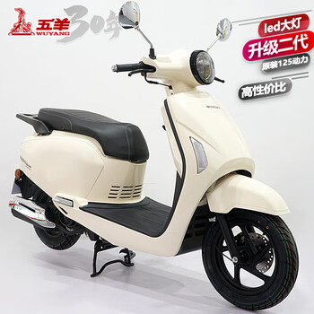 Wuyang (wuyang) brand new original scooter ns125la small model national iv efi moped fuel men and women retro motorcycle ivory white 30-year-old brand wuyang high quality full model national iv efi sf freight
