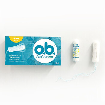 O.b. finger-in tampons, sanitary napkins, sanitary napkins, convenient and convenient to import, day and night use, anti-side leakage, ordinary tampons, 16 pieces