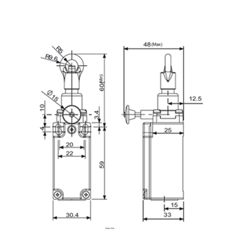 Pull cord switch sn4170/sn6170-sl-c-r emergency stop switch pull cord stroke limit switch. for more models, please consult customer service