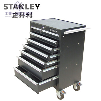 Stanley/stanley 7-drawer tool cart rust-proof double brake self-locking mobile maintenance tool cabinet 7-drawer tool cart_93-547-23