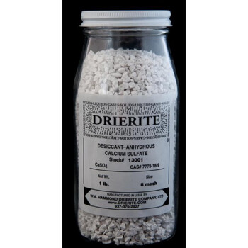 Official authorized agent of anhydrous calcium sulfate indicator desiccant drierite23001/13001 single bottle for non-indicative use 1 pound 454g/bottle