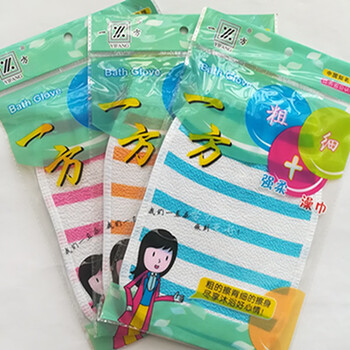 One side thick and thin dual-use bath towel, double-sided double-layered gray fast thick + thin independent package for men and women, 40 pcs with mud rub treasure 5 packs