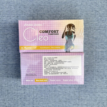 Cleo 2 boxes packed european built-in tampons 16 pieces original finger cot aunt towel large quantity swimming hot spring ordinary * 2 boxes