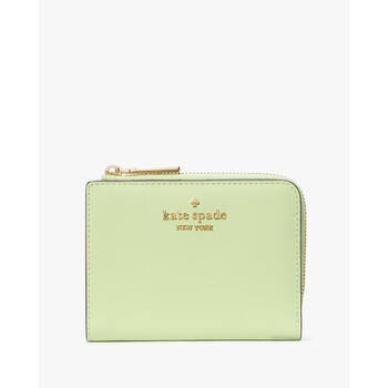 Kate spade unisex small zipper wallet multi-functional and practical storage women's wallet everyday versatile green onesize