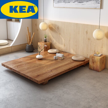 Minimoto master bedroom floor-to-ceiling log simple modern homestay 1.5m bed platform others 100cm*200cm*height 15cm*thickness 5cm x