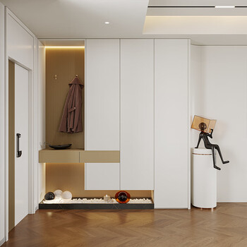 Oppein whole house custom-made tatami wardrobe sideboard balcony cream style cabinet custom-made wika single flat custom price
