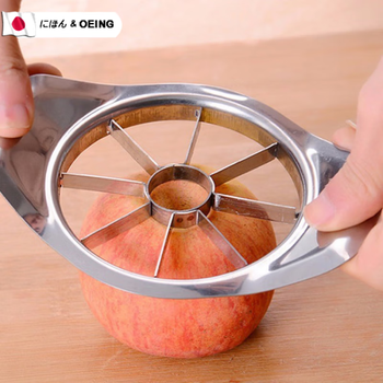 Oeing stainless steel apple cutting tool japanese large fruit segmenting multifunctional peeling and core tool home set stainless steel apple cutting tool 1 pack