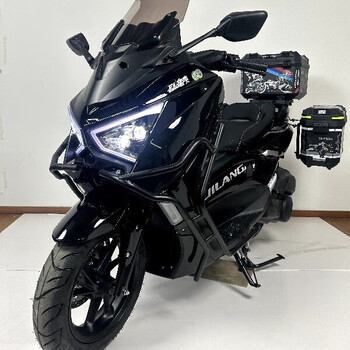 Geelong warriors 4th generation 150cc scooter national iv efi fuel license brand new two-wheel off-road vehicle black handa engine guard + double discs + three boxes + audio