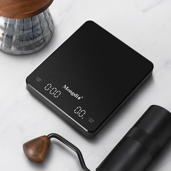 Mongdio's new coffee electronic scale hand-pour home smart rechargeable timing italian weighing touch screen rechargeable high-sensitivity electronic scale