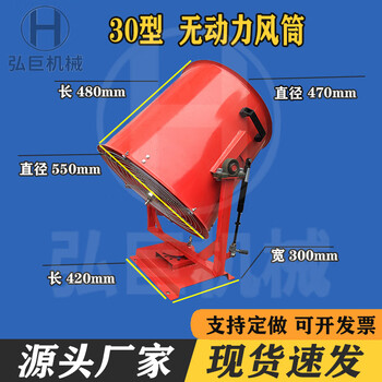 Wen yijia engineering site fog cannon machine environmentally friendly dust removal and cooling automatic sprayer sprinkler truck accessories vehicle-mounted unpowered air duct high quality 30 type unpowered air duct