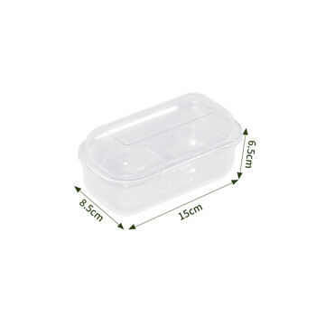 Fancychic outdoor egg storage box with egg tray shock-proof protection transparent portable plastic box grid beauty egg anti-break egg tray rectangular egg storage box 2 pack