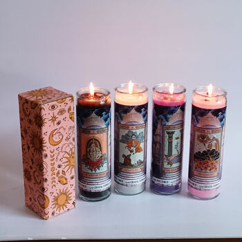 Gjxbp seven-day smokeless glass bottle candle home direct sales church candle religious candle glass butter candle energy stone black