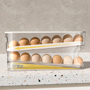 Velosan wenlunshan narrow double-layer automatic slide egg box