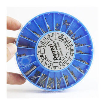 Sailotou manufacturer 304 stainless steel root canal nail round head titanium alloy root canal file screw processing gold 316 threaded nail stainless steel color