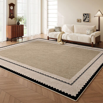 Mu ni 2026 new carpet living room french medieval style no-washable sofa bedroom floor mat high-end home retro medieval style wave pattern carpet 140*200cm