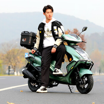 Jilang's new 125c super eagle scooter, motorcycle, xunying shangling, fuel-powered national iv efi vehicle, can be registered, green, high-end, new standard efi, certificate and ticket included