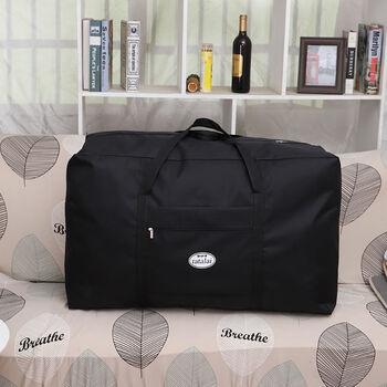 Extra large bag for quilts, oxford cloth quilt storage bag, extra large thickened 50 kg moving package, small quilt bag + large quilt bag, black