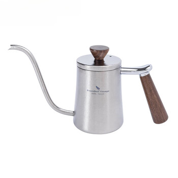 Lehongjun imported from japan pure titanium hand-brewed coffee pot outdoor camping car portable large capacity tea kettle kettle pure titanium coffee pot 300ml